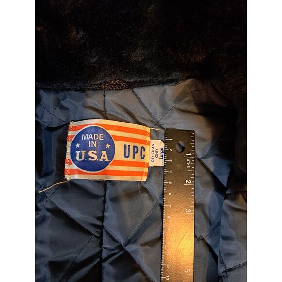 United Pioneer Insulated Coveralls Fur Collar Winter Snow Ski Suit large vintage - Picture 3 of 7